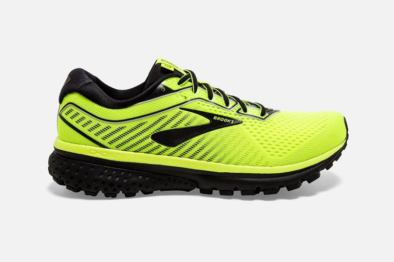 Brooks Ghost 12 Men's Road Running Shoes - Yellow (51473-CWDF)